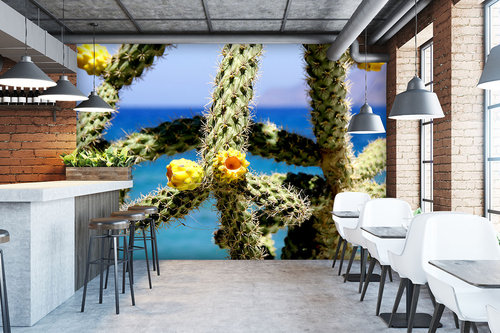 Fototapete selbstklebend - Motiv: Kreta gelbe Kaktusfeigen