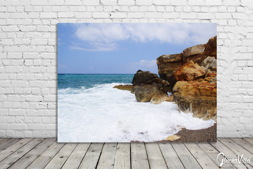 Wandbild: Kreta Spilies Beach bei Sturm 2