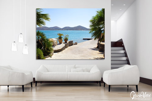 Wandbild: Kreta Uferpromenade in Elounda