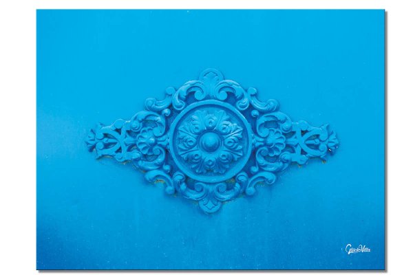 Wandbild: Bleu - Ornamente 1