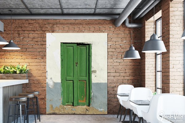 Wandbild: Die grüne Tür