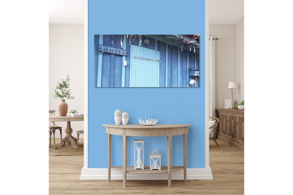 Wandbild: Die blaue Hütte