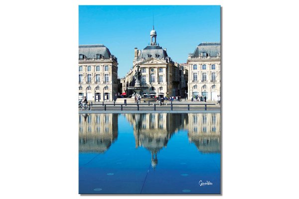 Wandbild: Bordeaux in der Spiegelung