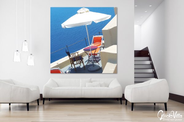 Wandbild: Relaxen auf Santorin