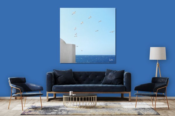 Wandbild: Möwen über Mykonos