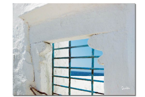 Wandbild: Blick auf das Meer von Mykonos