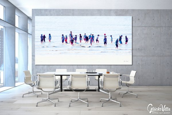Wandbild: Menschen am Meer 8