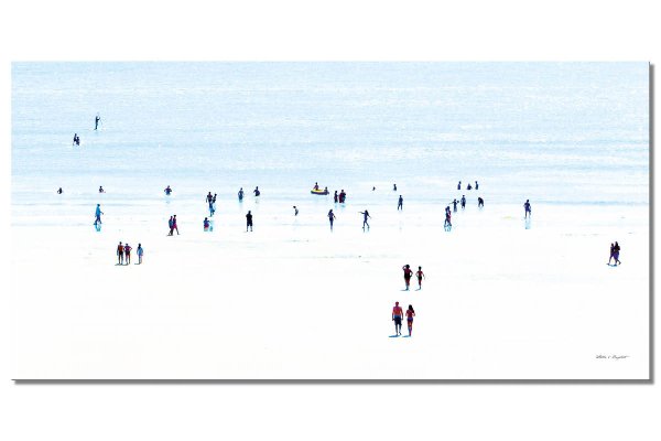 Wandbild: Menschen am Meer 4