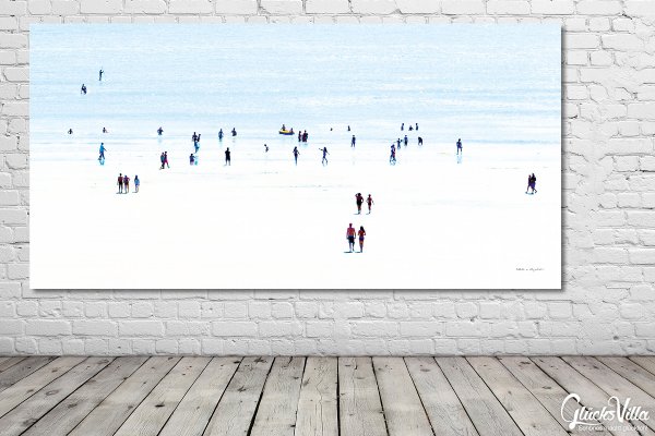 Wandbild: Menschen am Meer 4