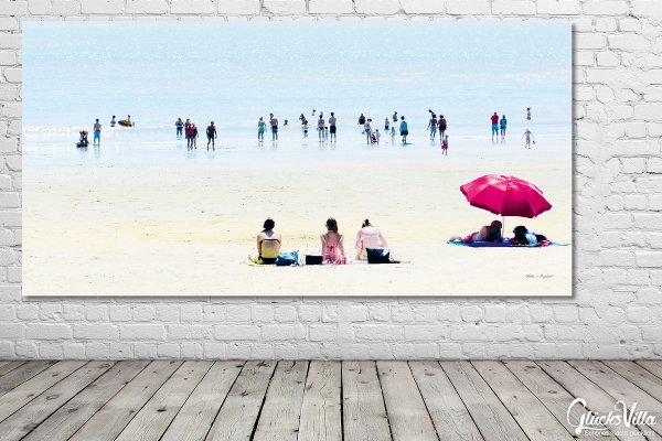 Wandbild: Menschen am Meer 2