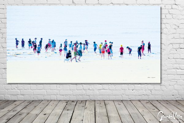 Wandbild: Menschen am Meer 7