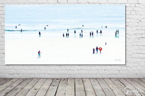 Wandbild: Menschen am Meer 3