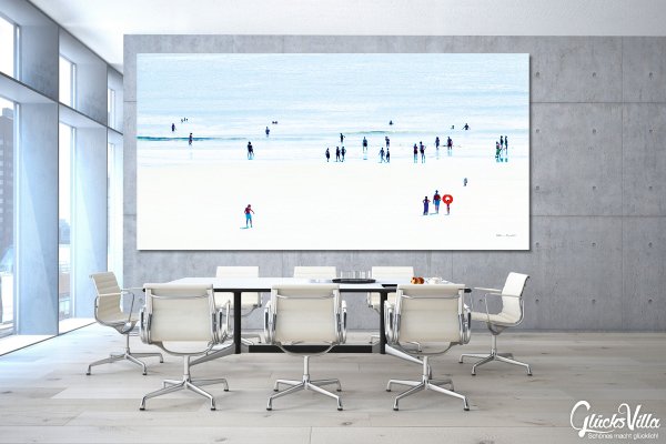 Wandbild: Menschen am Meer 3