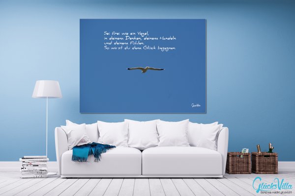 Wandbild: Sei frei wie ein Vogel