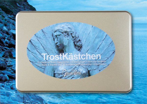 TrostKästchen - Klappkarten-Set inkl. farbige Umschläge in Geschenkbox