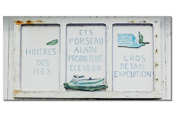 Wandbild: Austern zu verkaufen!