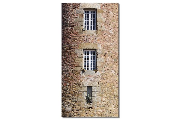 Wandbild: Turm mit Fenstern