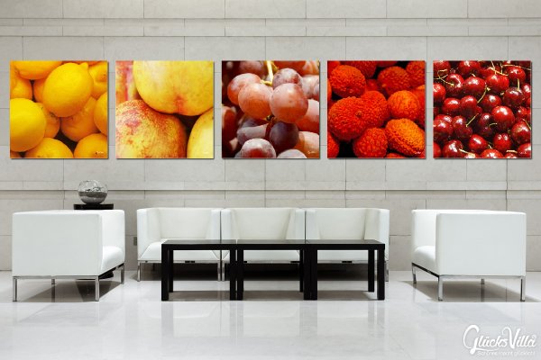 Wandbild: Früchte 12 Zitronen
