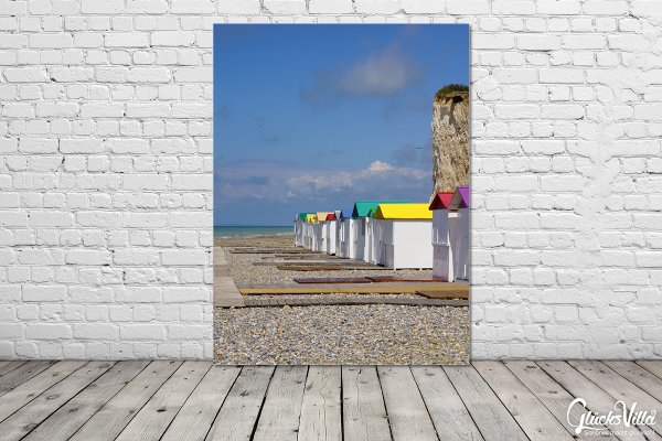 Wandbild: Strandhäuschen in der Normandie 21