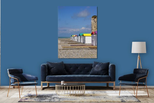 Wandbild: Strandhäuschen in der Normandie 21