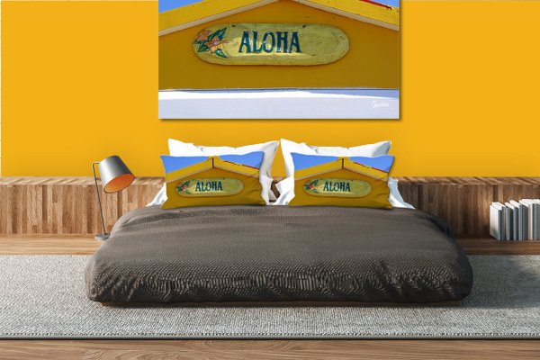 Dekokissen Set, Aloha, 80 x 40 cm, Premium Kissenhülle, Zierkissen, Kissenbezug