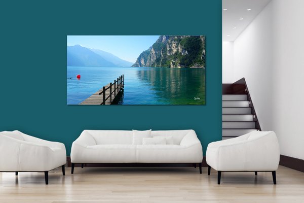 Wandbild: Gardasee Morgenstille