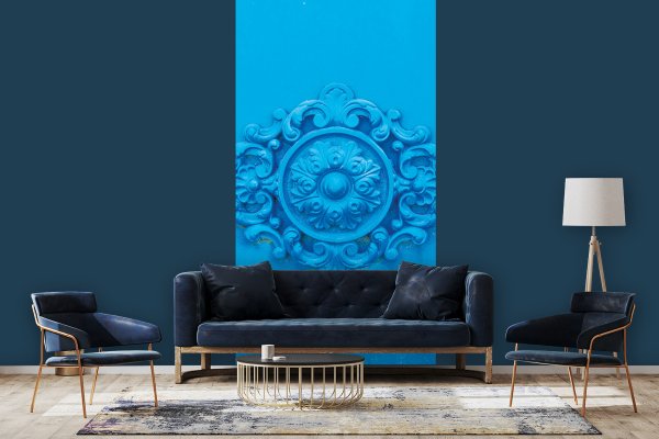 Fototapete selbstklebend - Motiv: Bleu - Ornamente 1
