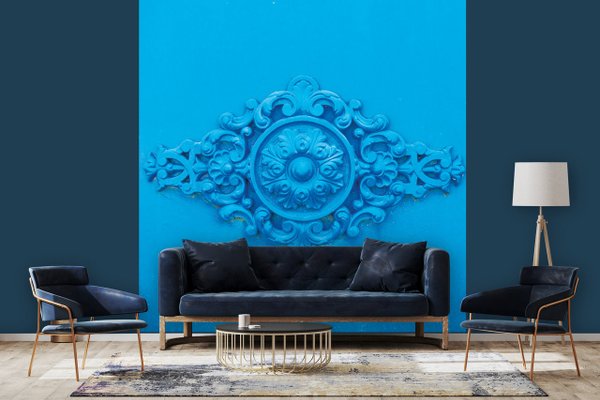Fototapete selbstklebend - Motiv: Bleu - Ornamente 1