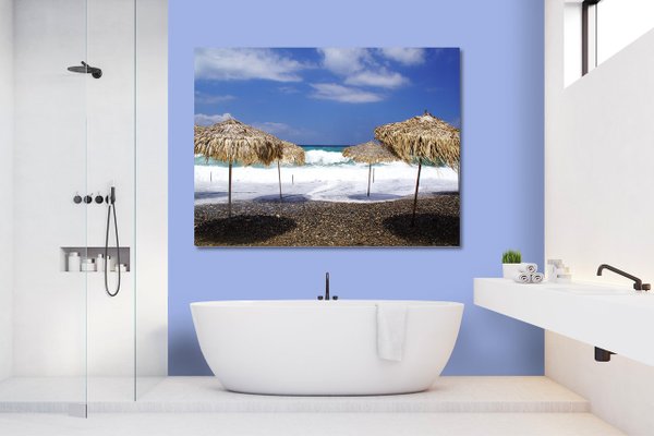 Wandbild: Kreta Spilies Beach bei Sturm
