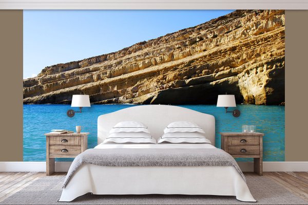 Fototapete selbstklebend - Motiv: Kreta Felsen von Matala
