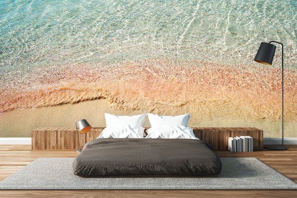 Fototapete selbstklebend - Motiv: Kreta rosa Sand Elafonissi Beach