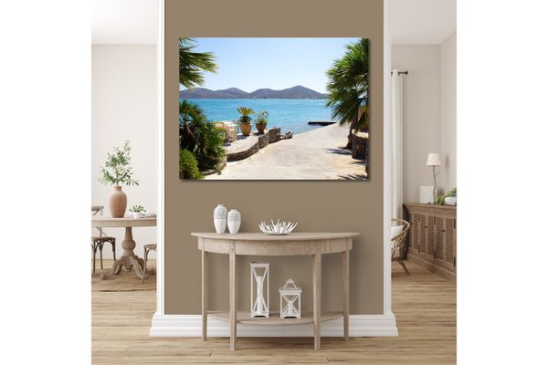 Wandbild: Kreta Uferpromenade in Elounda