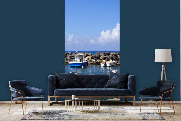 Fototapete selbstklebend - Motiv: Kreta kleiner Fischerhafen
