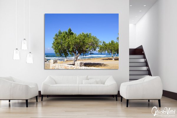 Wandbild: Kreta Promenade am Meer
