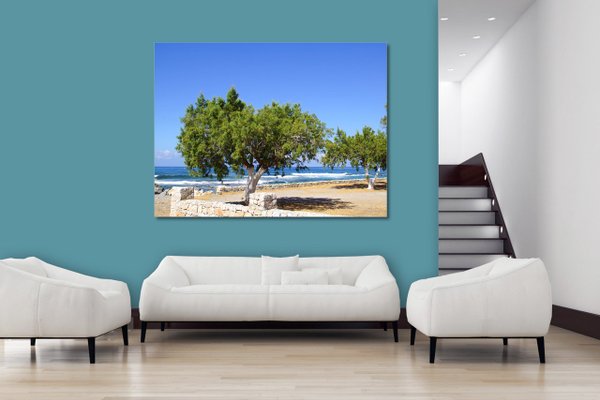 Wandbild: Kreta Promenade am Meer