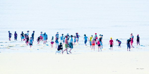 Fototapete selbstklebend - Motiv: Menschen am Meer 7