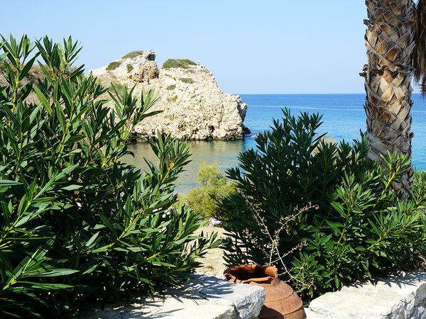Fototapete selbstklebend: Einsame Bucht auf Naxos - (viele Größen)