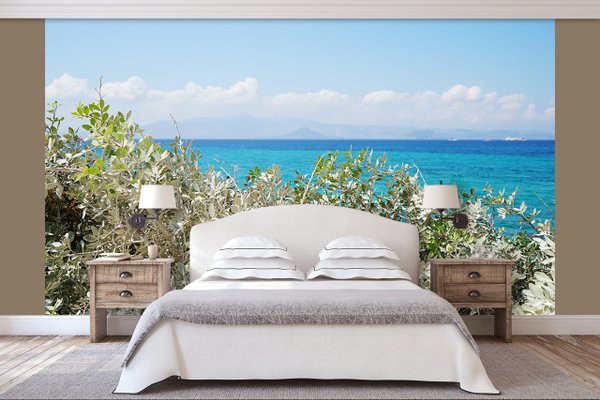 Fototapete selbstklebend: Strand-Idylle auf Naxos 2 - (viele Größen)