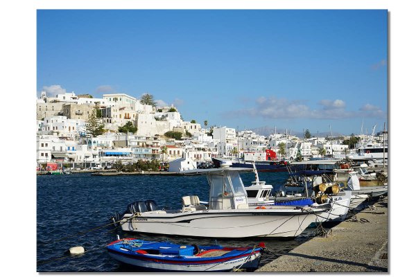 Wandbild: Naxos Hafen-Skyline - viele Größen