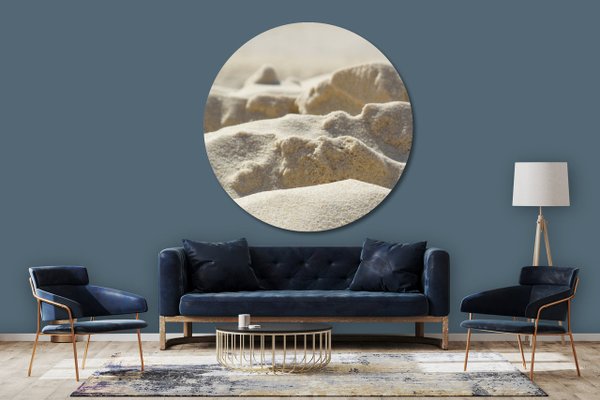Wandbild rund: Sandstrukturen 1 (viele Größen)
